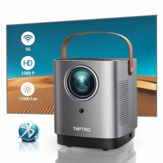 TOPTRO TR23 Outdoor Projector Review - 5G WiFi Bluetooth, 15000 Lumen, 1080P Supported